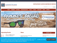 Tablet Screenshot of lafayettebar.org